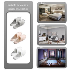 OSTADARRA spa slippers showing size and fit dimensions
