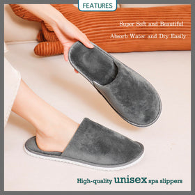OSTADARRA spa slippers side view showcasing EVA non-slip sole