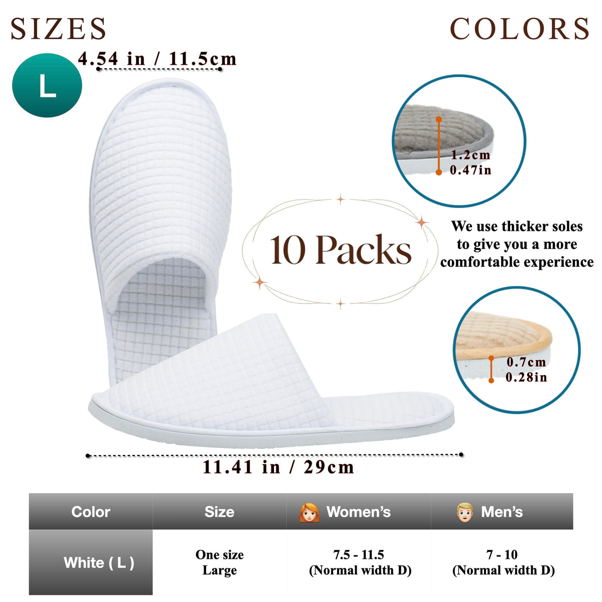 OSTADARRA Spa Slippers side view showing EVA sole