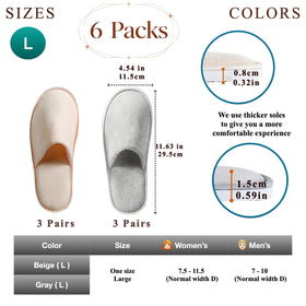 OSTADARRA Spa Slippers side view with non-slip sole