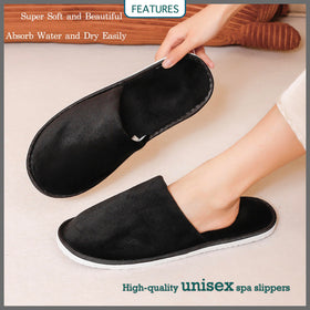 OSTADARRA spa slippers worn by a guest