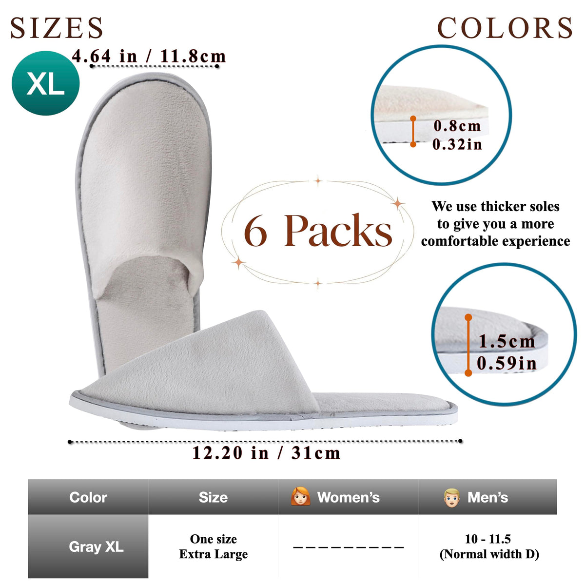 OSTADARRA XL Spa Slippers side view showcasing soft material