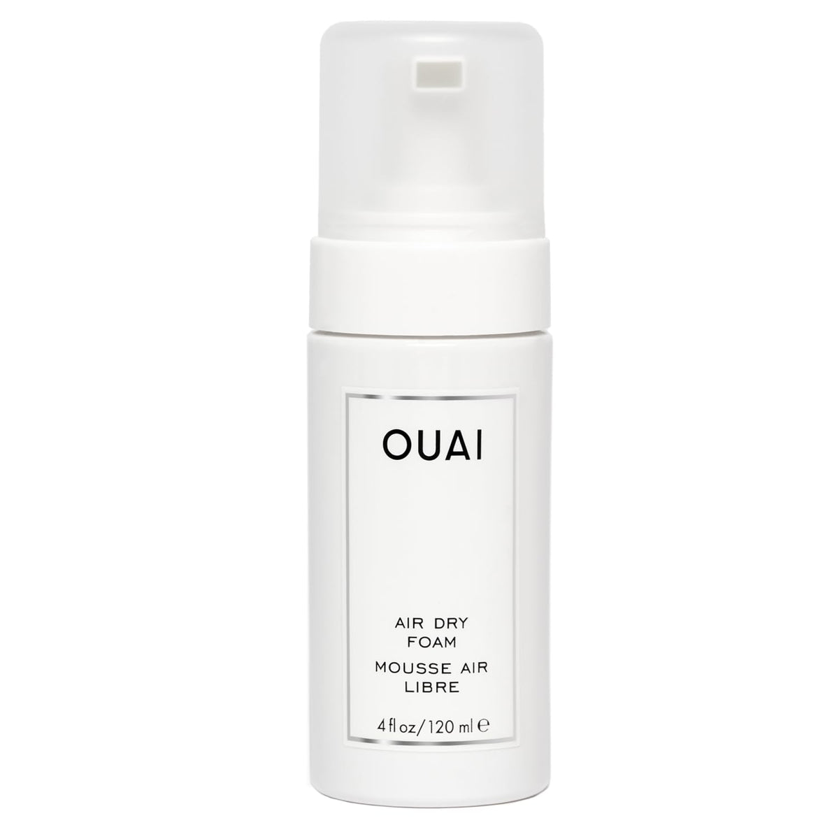 OUAI Air Dry Foam Hair Mousse 4 oz front view