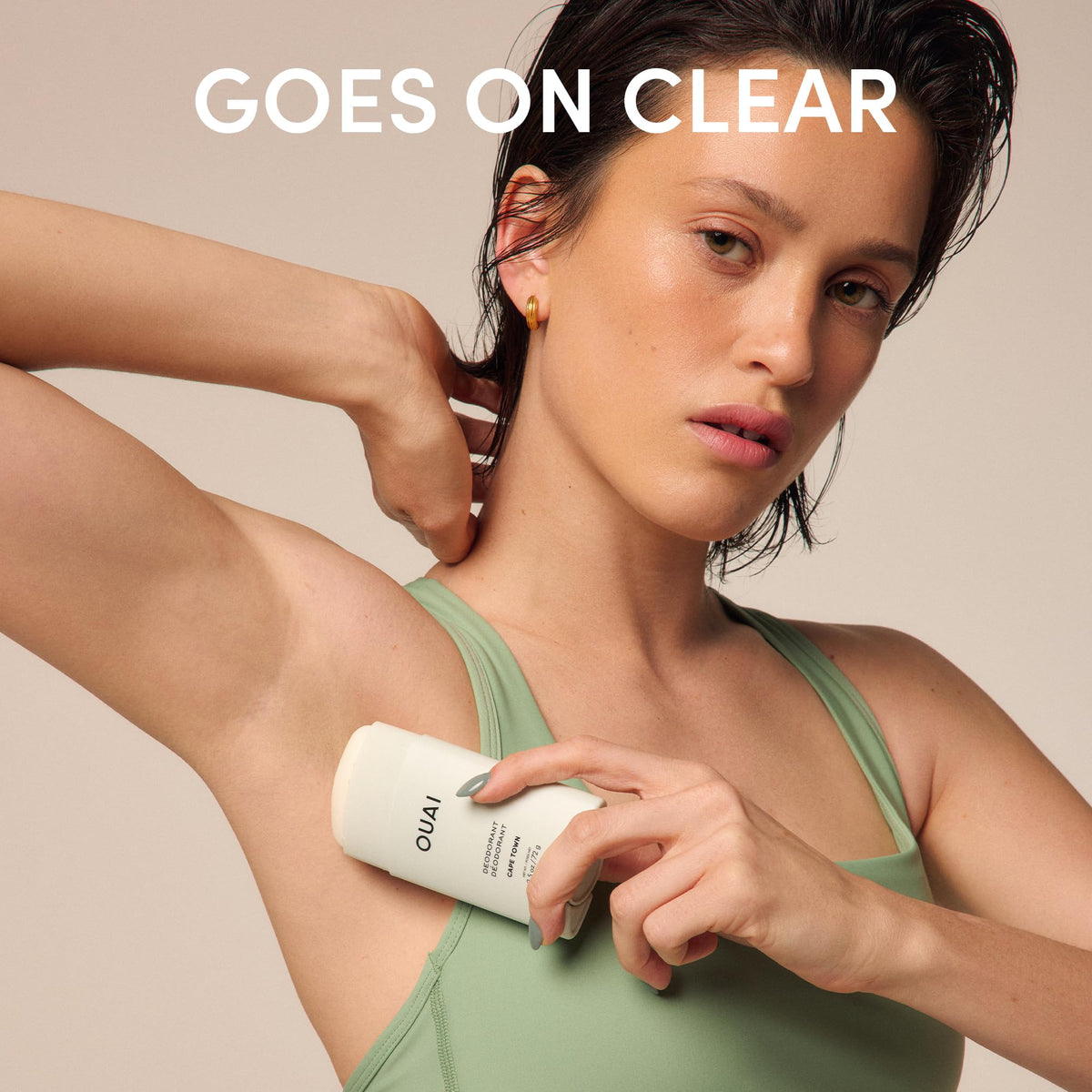 OUAI Aluminum Free Deodorant Cape Town 2.5 oz lifestyle scene