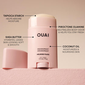 OUAI Aluminum Free Deodorant Melrose Place application on skin