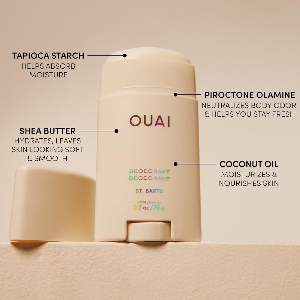 OUAI Aluminum Free Deodorant St. Barts ingredients list