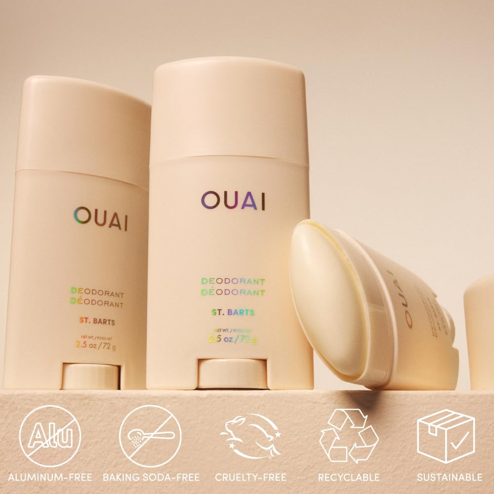 OUAI Aluminum Free Deodorant St. Barts texture close-up