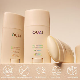 OUAI Aluminum Free Deodorant St. Barts texture close-up