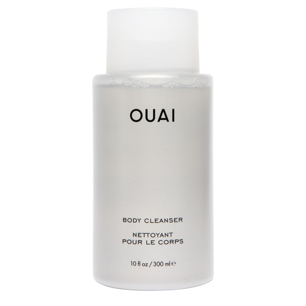 OUAI Body Cleanser 10 Fl Oz front view with floral design