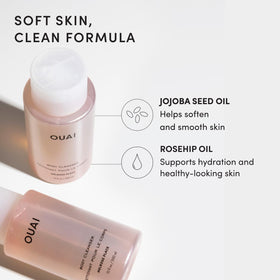 OUAI Body Cleanser in a bathroom setting