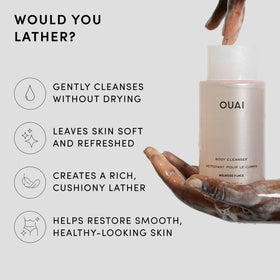 OUAI Body Cleanser with floral scent ingredients