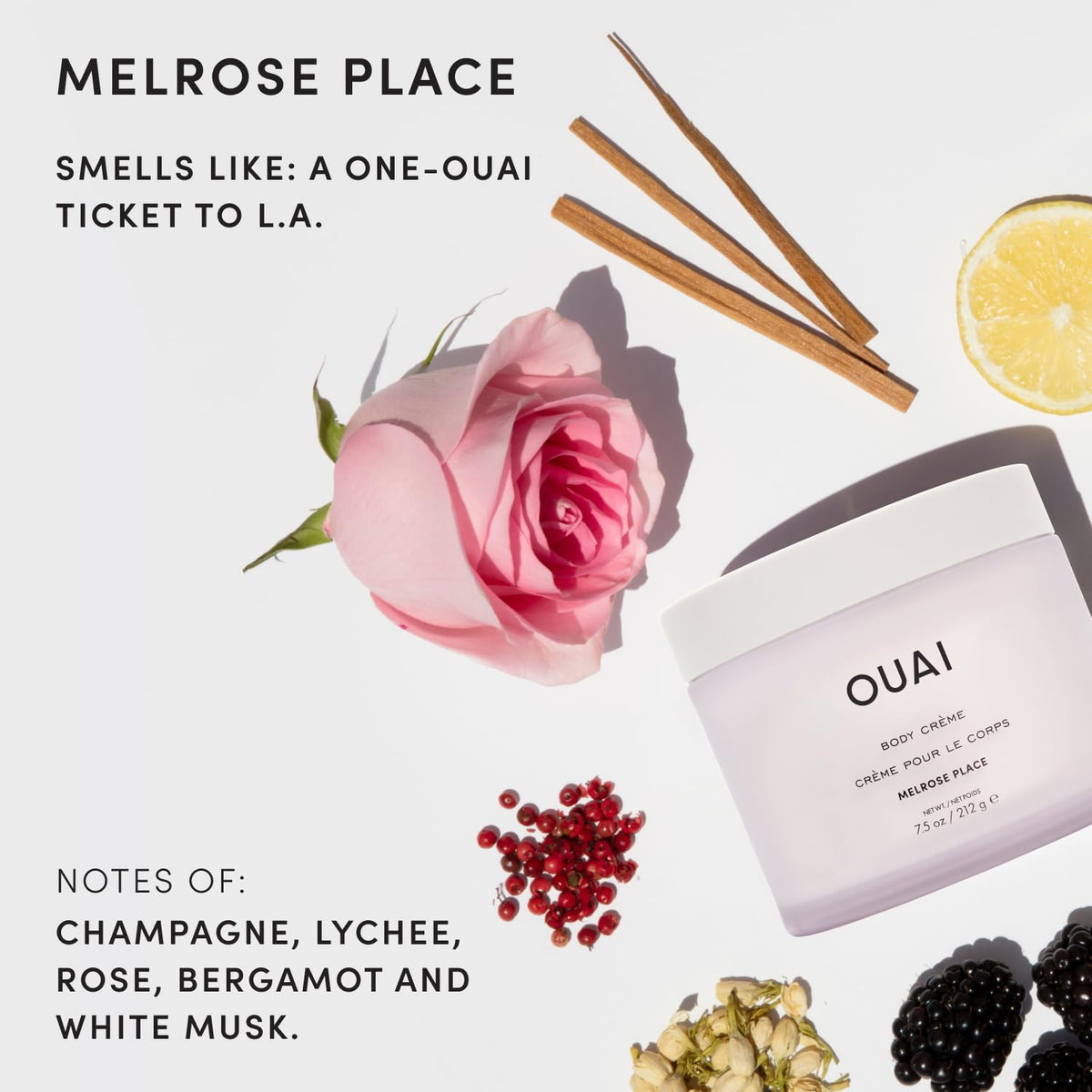 OUAI Body Cream 7.5 oz with coconut oil ingredient