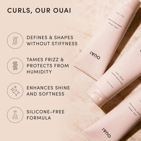OUAI Curl Defining Cream 8 Oz side view