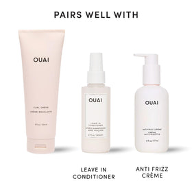 OUAI Curl Defining Cream application on curls
