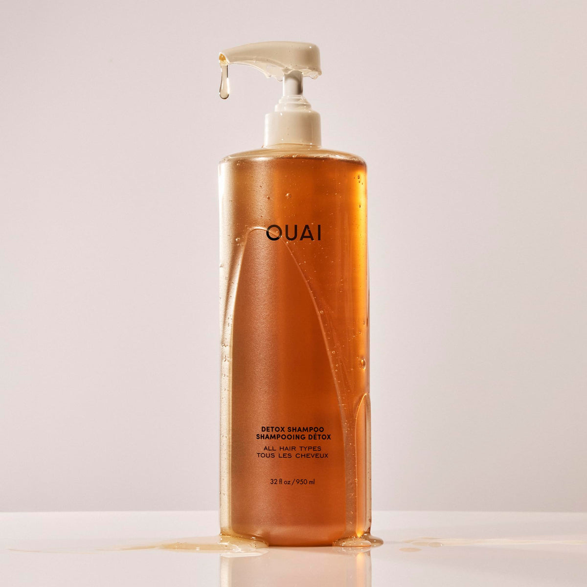 OUAI Detox Shampoo 32 oz back view