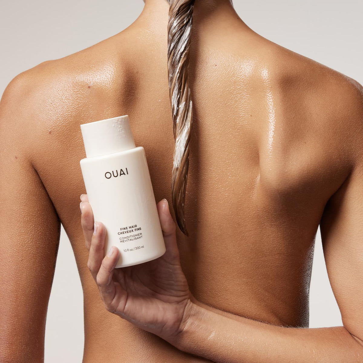 OUAI Fine Hair Conditioner 3 oz side view
