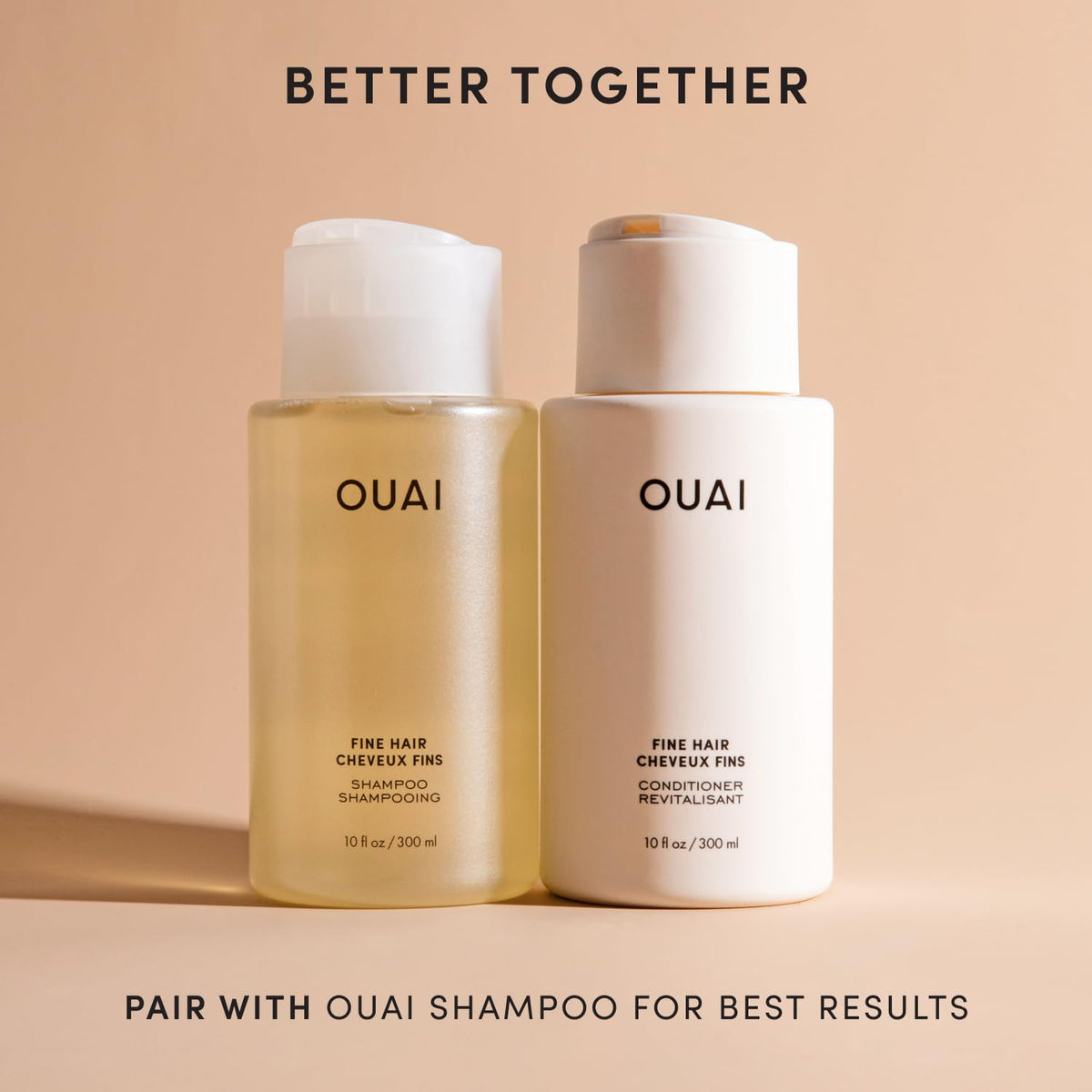OUAI Fine Hair Conditioner 3 oz with packaging
