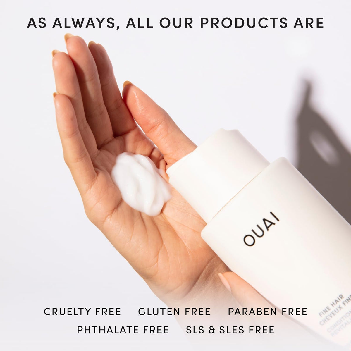 OUAI Fine Hair Conditioner Refill with ingredients