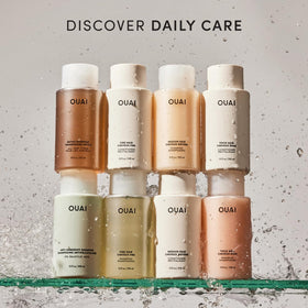 OUAI Fine Hair Shampoo Refill texture on hand