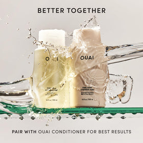 OUAI Fine Hair Shampoo Refill with ingredients list
