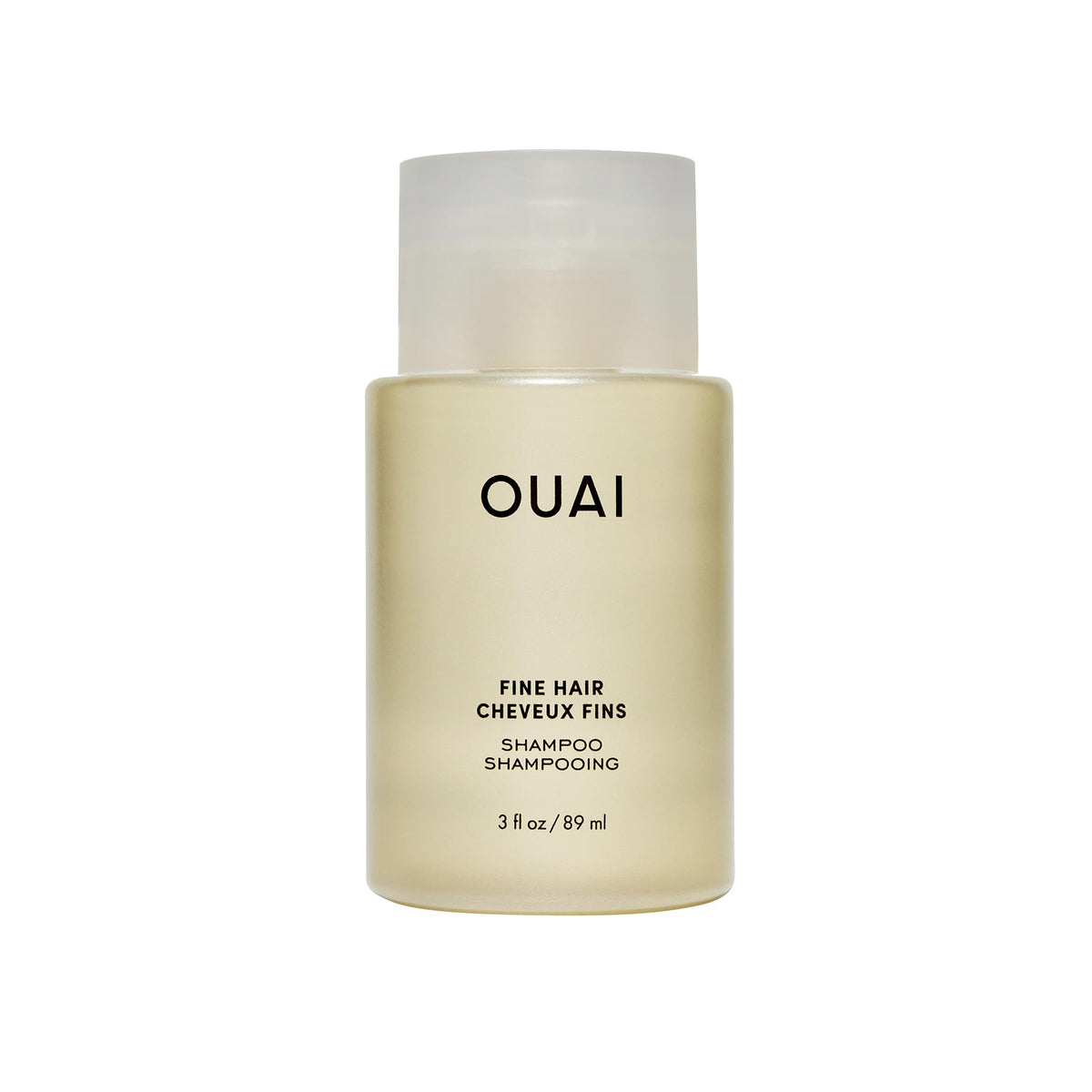 OUAI Fine Hair Shampoo Travel Size 3oz front view