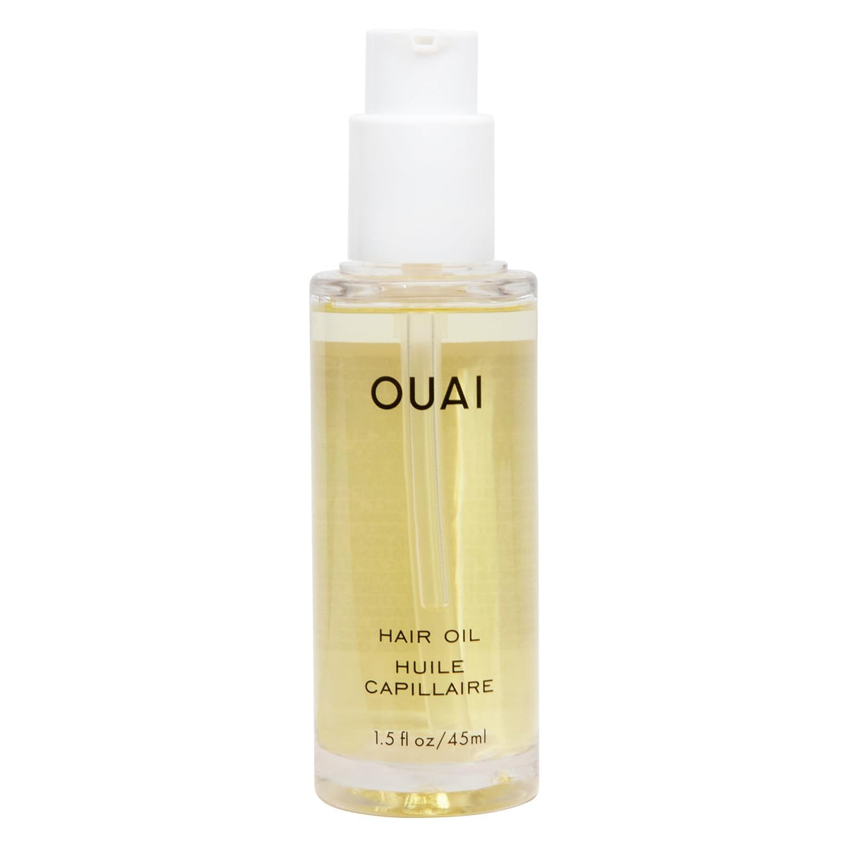 OUAI Hair Oil 1.5 Fl Oz front view with sleek packaging