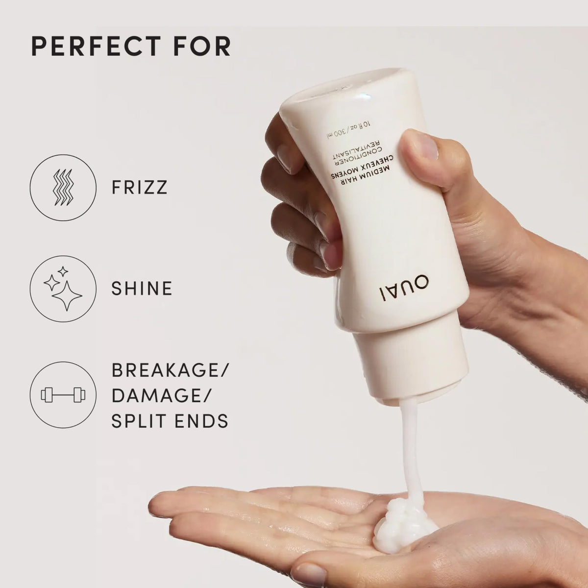OUAI Medium Conditioner Refill 32 Oz texture close-up