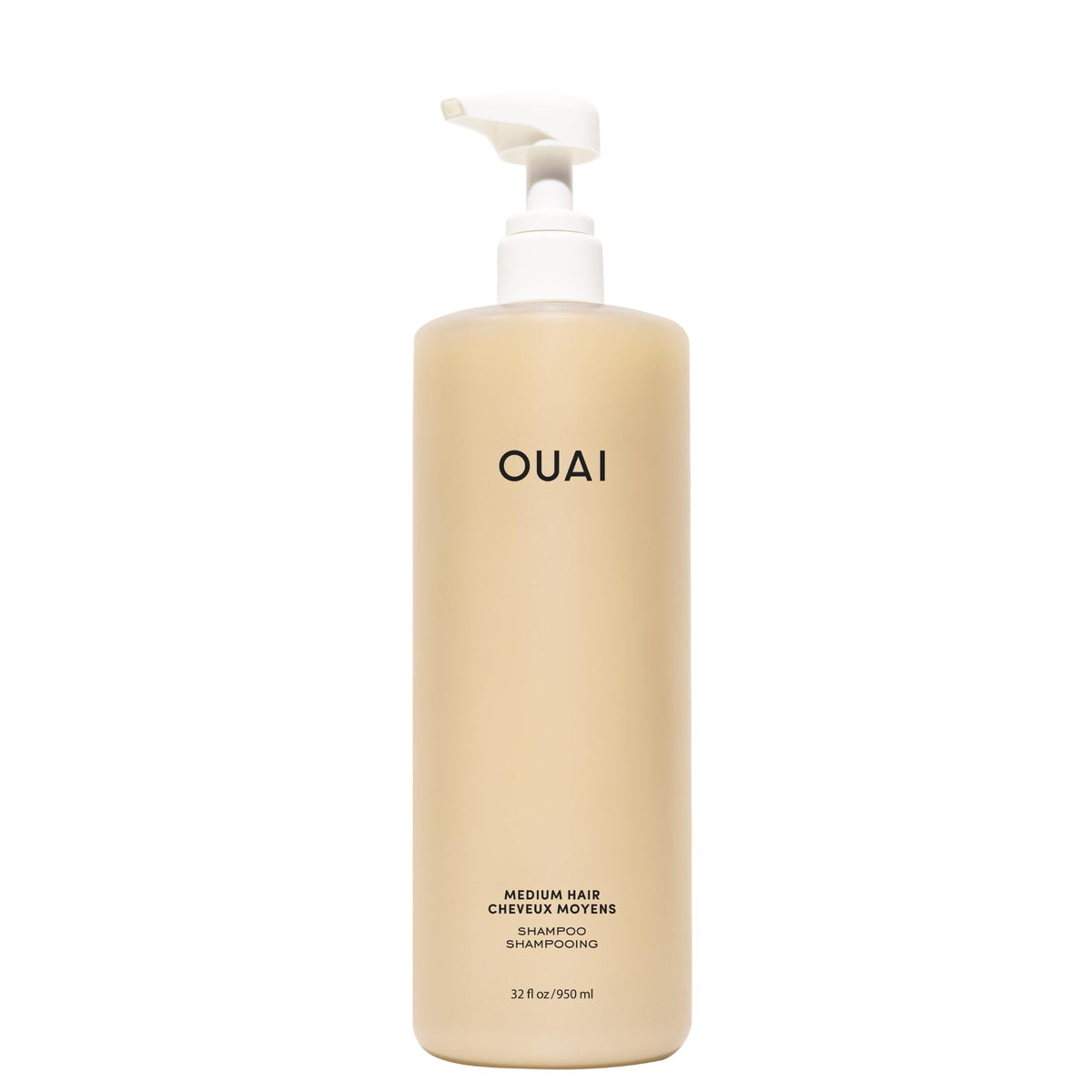 OUAI Medium Hair Shampoo 32 Oz front view with label