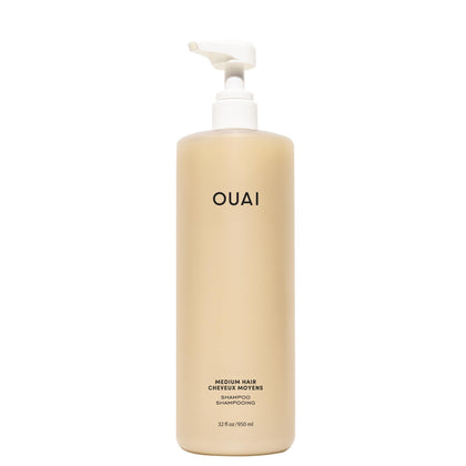 OUAI Medium Hair Shampoo 32 Oz front view with label