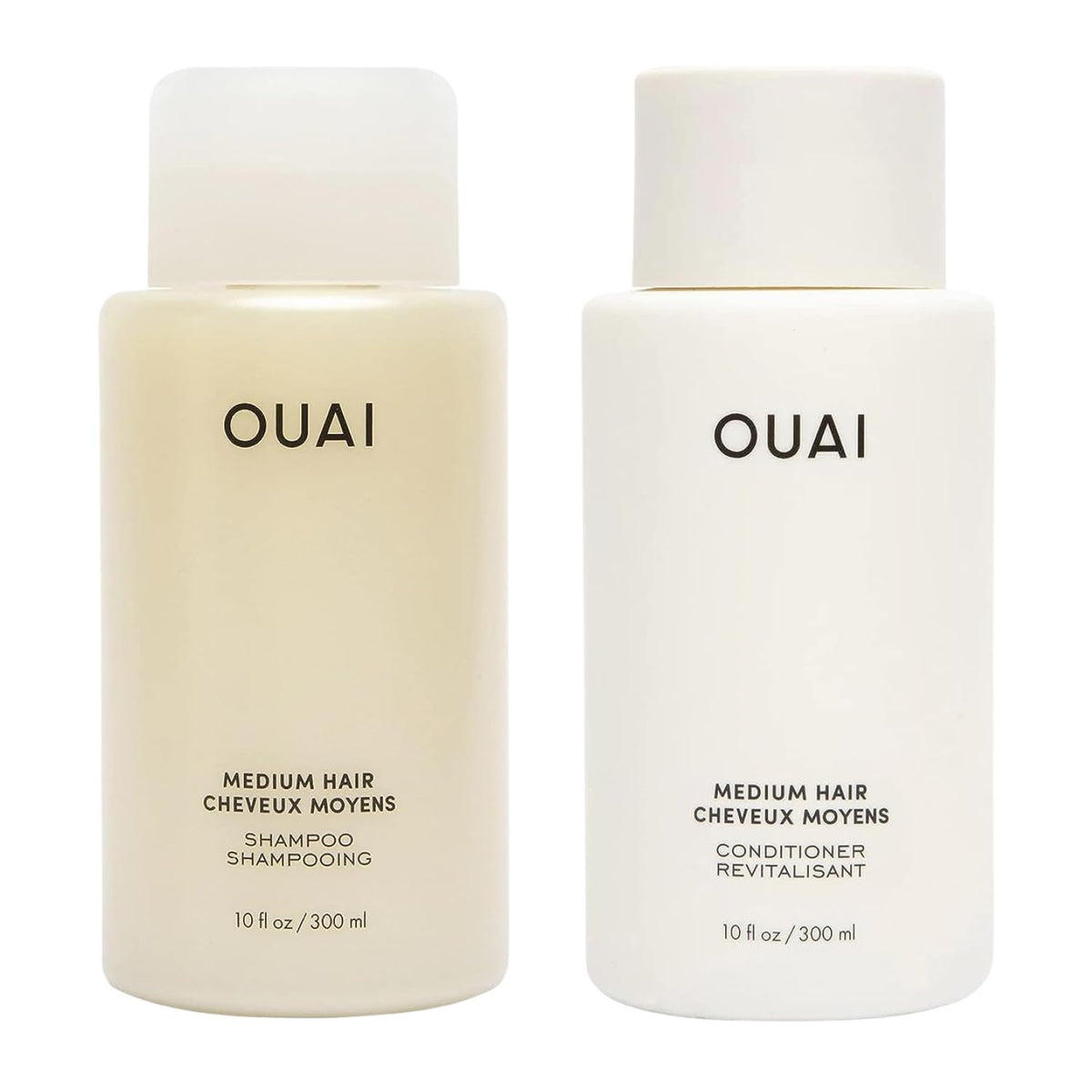 OUAI Medium Hair Shampoo and Conditioner Set front view