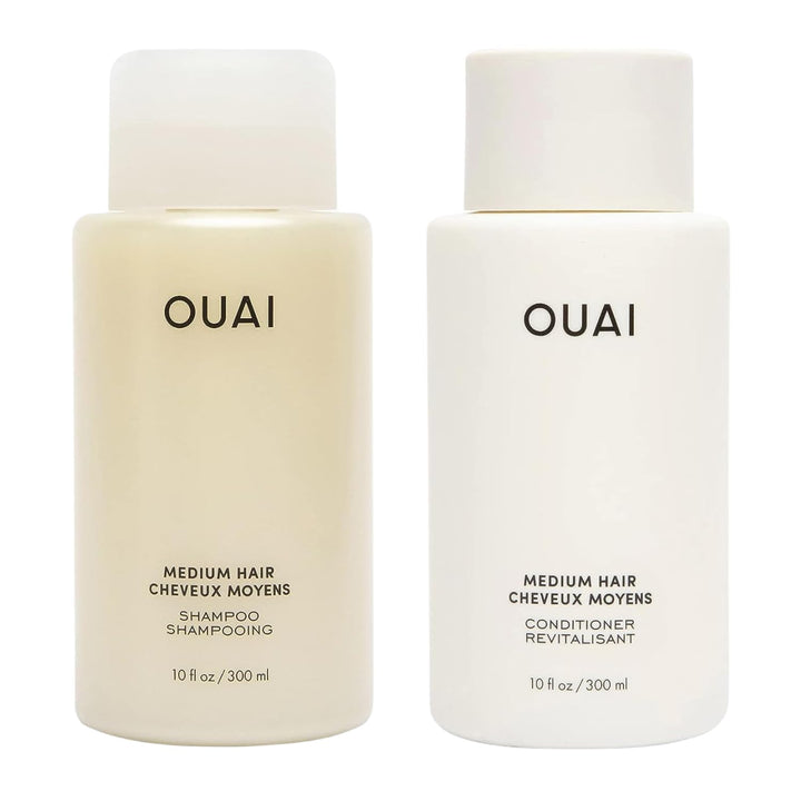 OUAI Medium Hair Shampoo and Conditioner Set front view