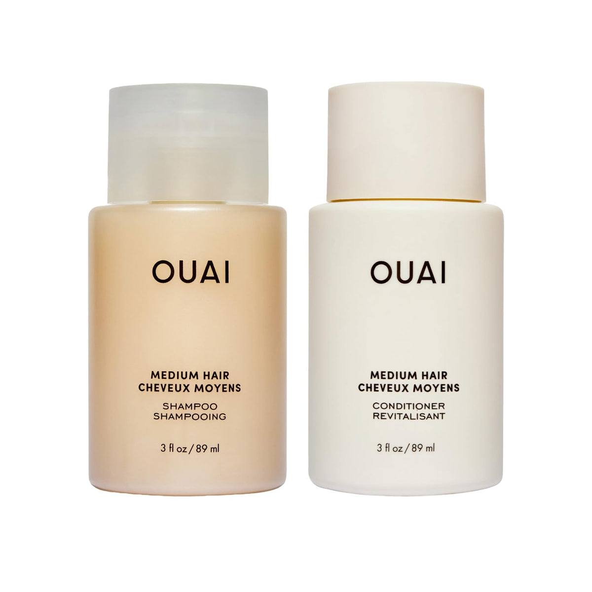 OUAI Medium Shampoo 3 Oz front view
