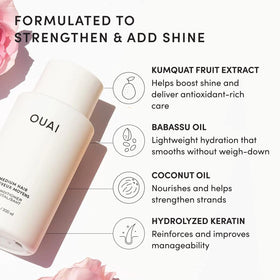 OUAI Medium Shampoo texture close-up