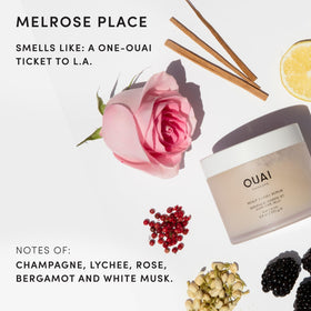 OUAI Scalp & Body Scrub Melrose Place sugar crystals