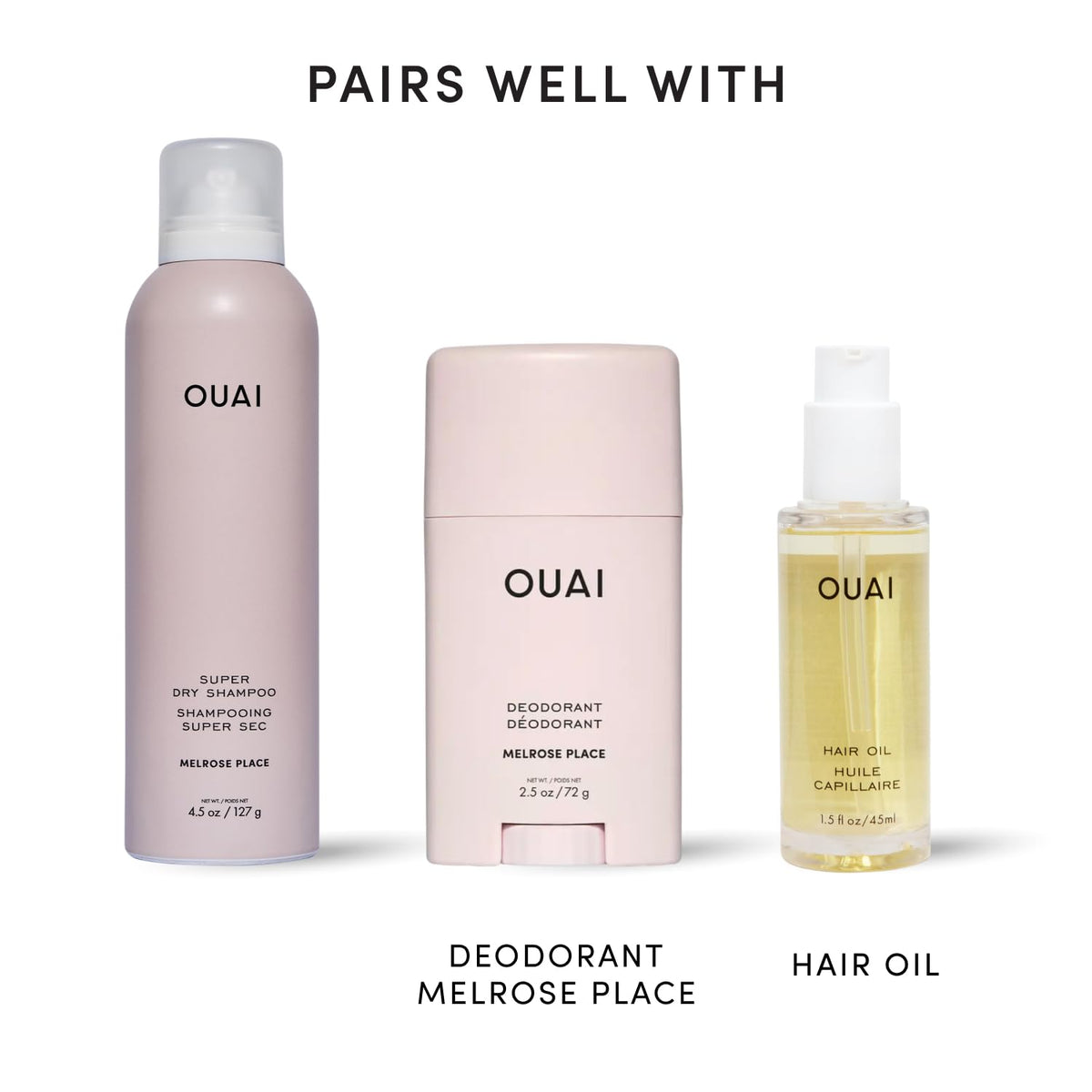 OUAI Super Dry Shampoo Melrose Place application demonstration