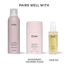 OUAI Super Dry Shampoo Melrose Place application demonstration