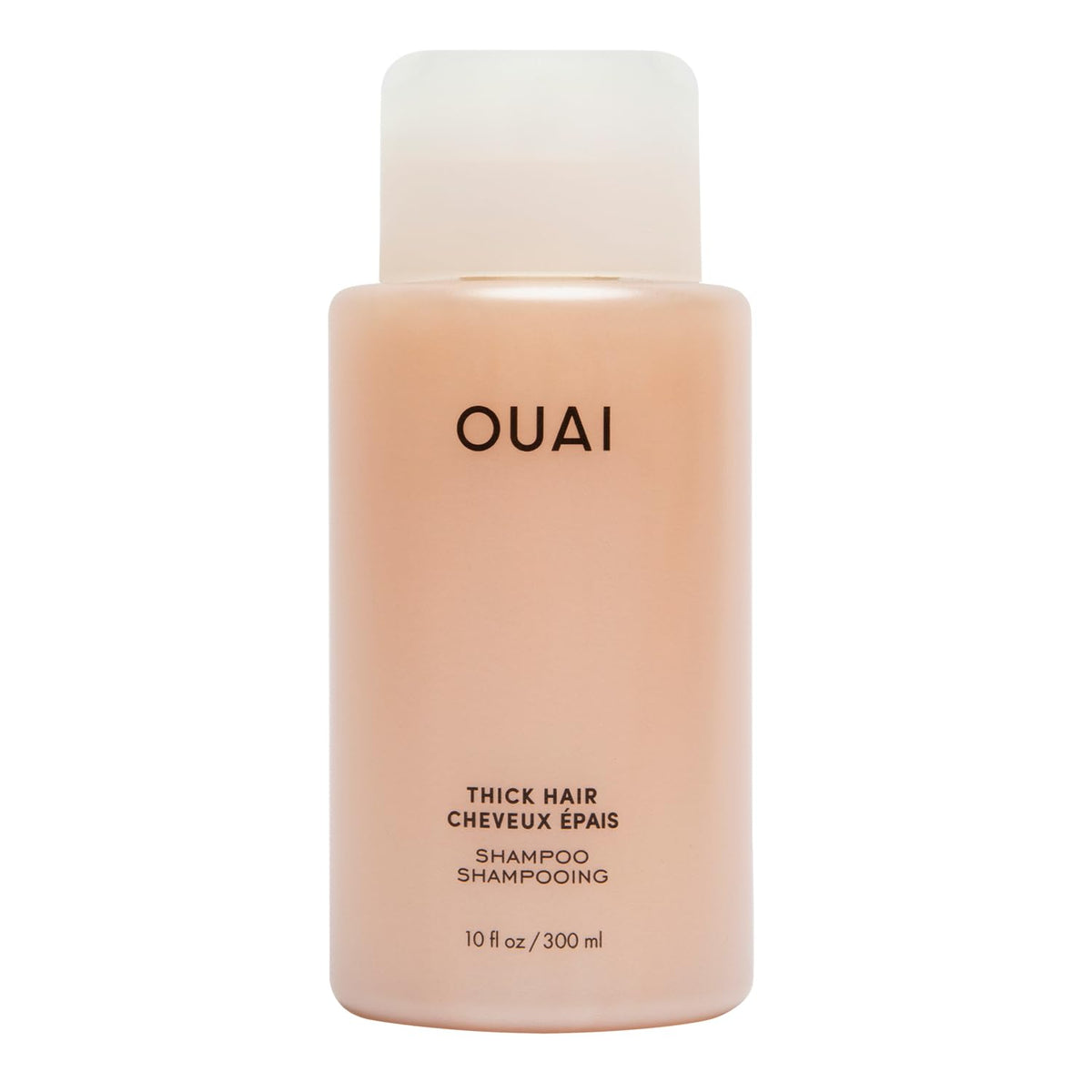 OUAI Thick Hair Shampoo 10 Oz front view with packaging