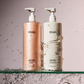 OUAI Thick Hair Shampoo Refill 32 Oz side view