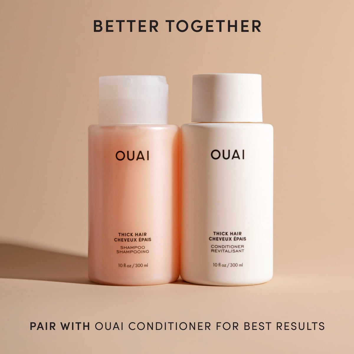 OUAI Thick Hair Shampoo Travel Size 3 Oz with packaging
