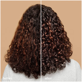 Ouidad Advanced Climate Control Curl Gel application on curly hair