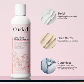 Ouidad Advanced Climate Control Defrizzing Conditioner packaging side view