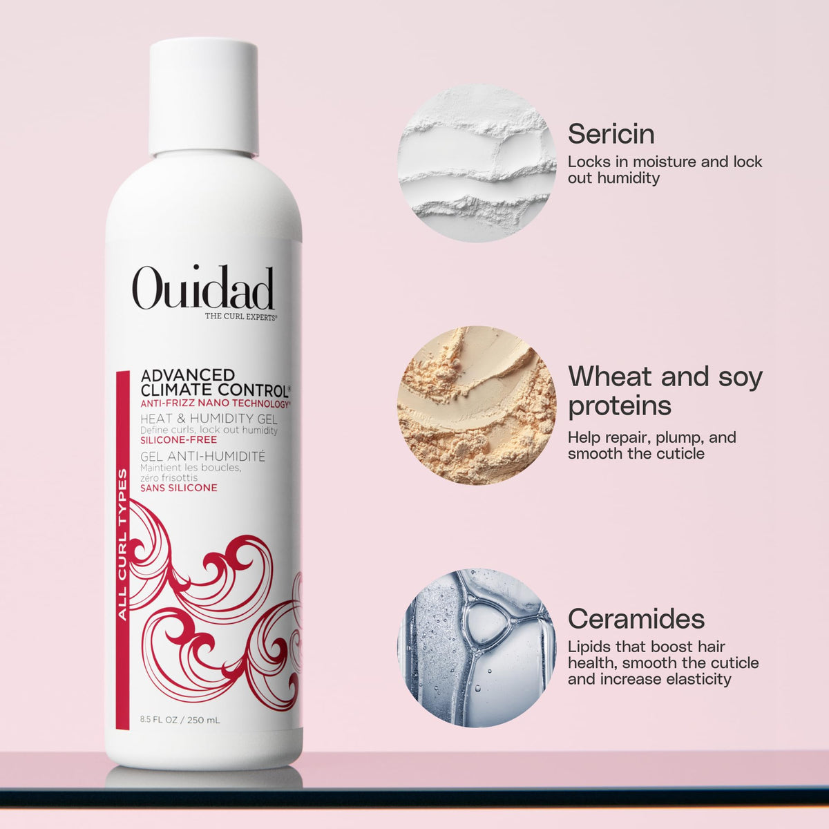 Ouidad Curl Gel showing texture and consistency