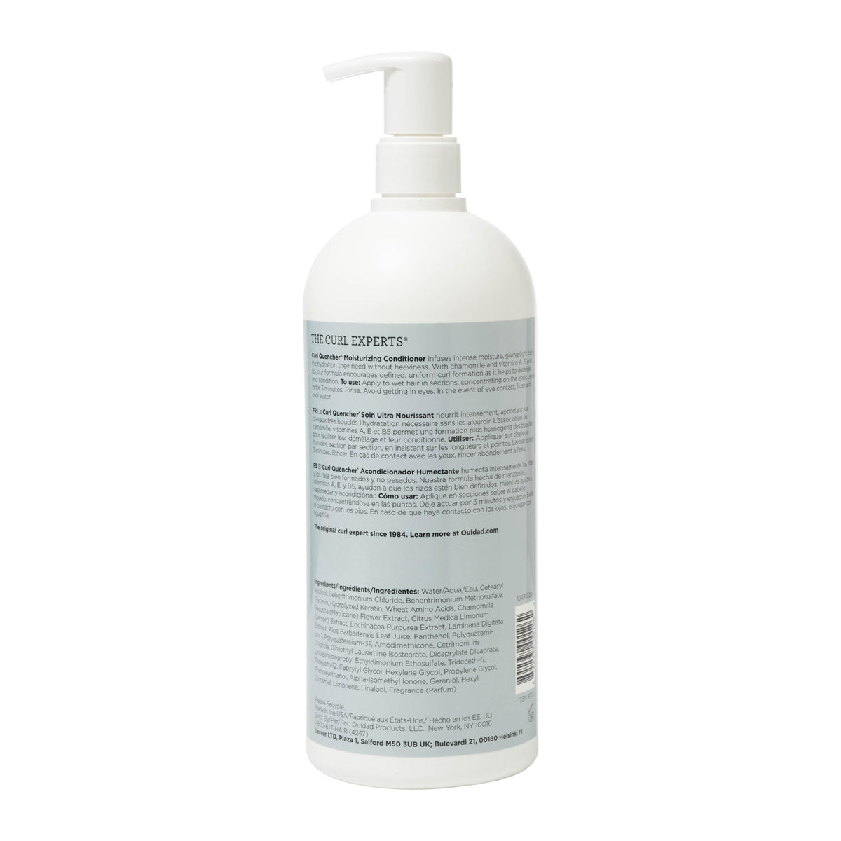 Ouidad Curl Quencher Conditioner packaging side view