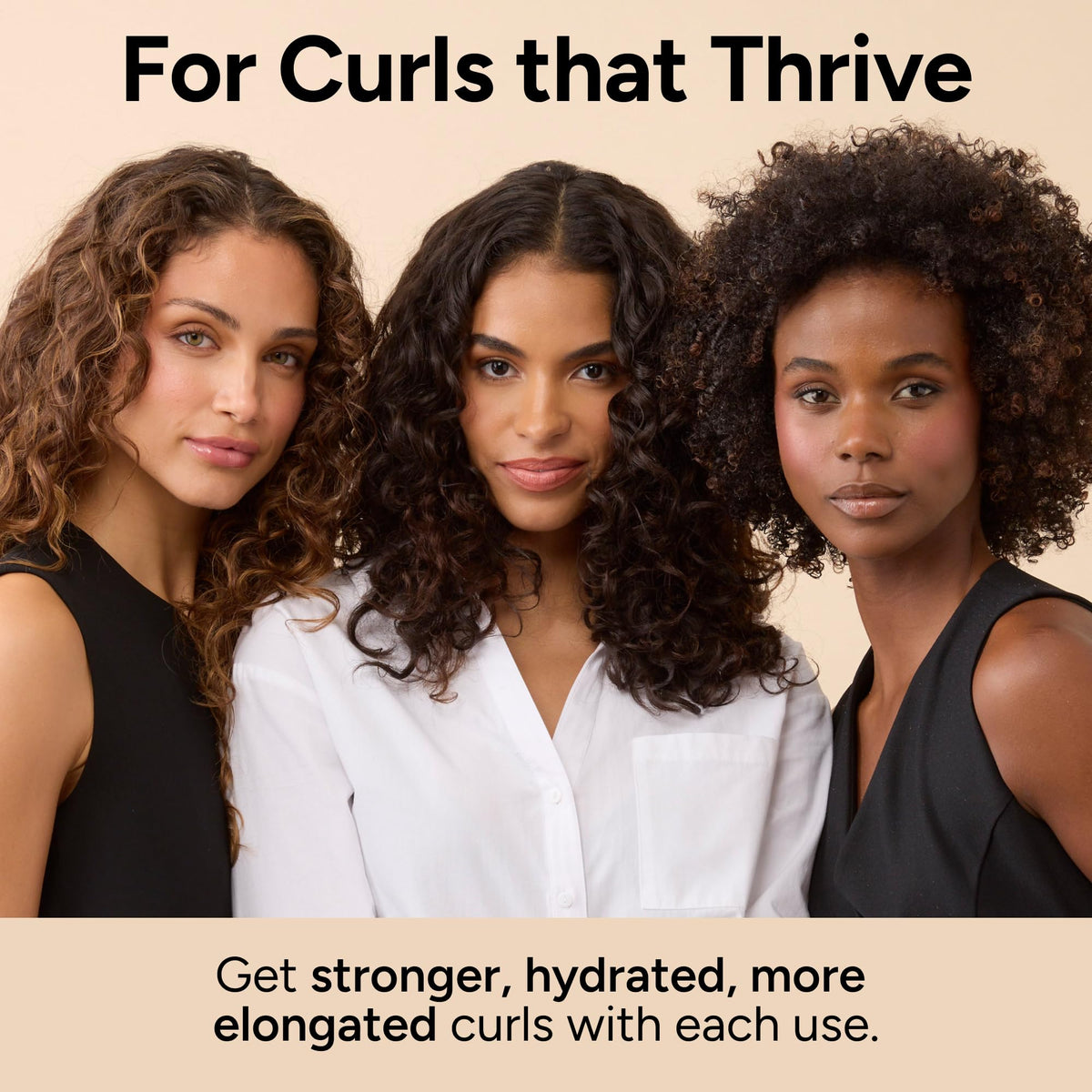 Ouidad Curl Quencher Moisturizing Conditioner applied to curly hair