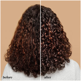 Ouidad Featherlight Curls Cream application on damp hair