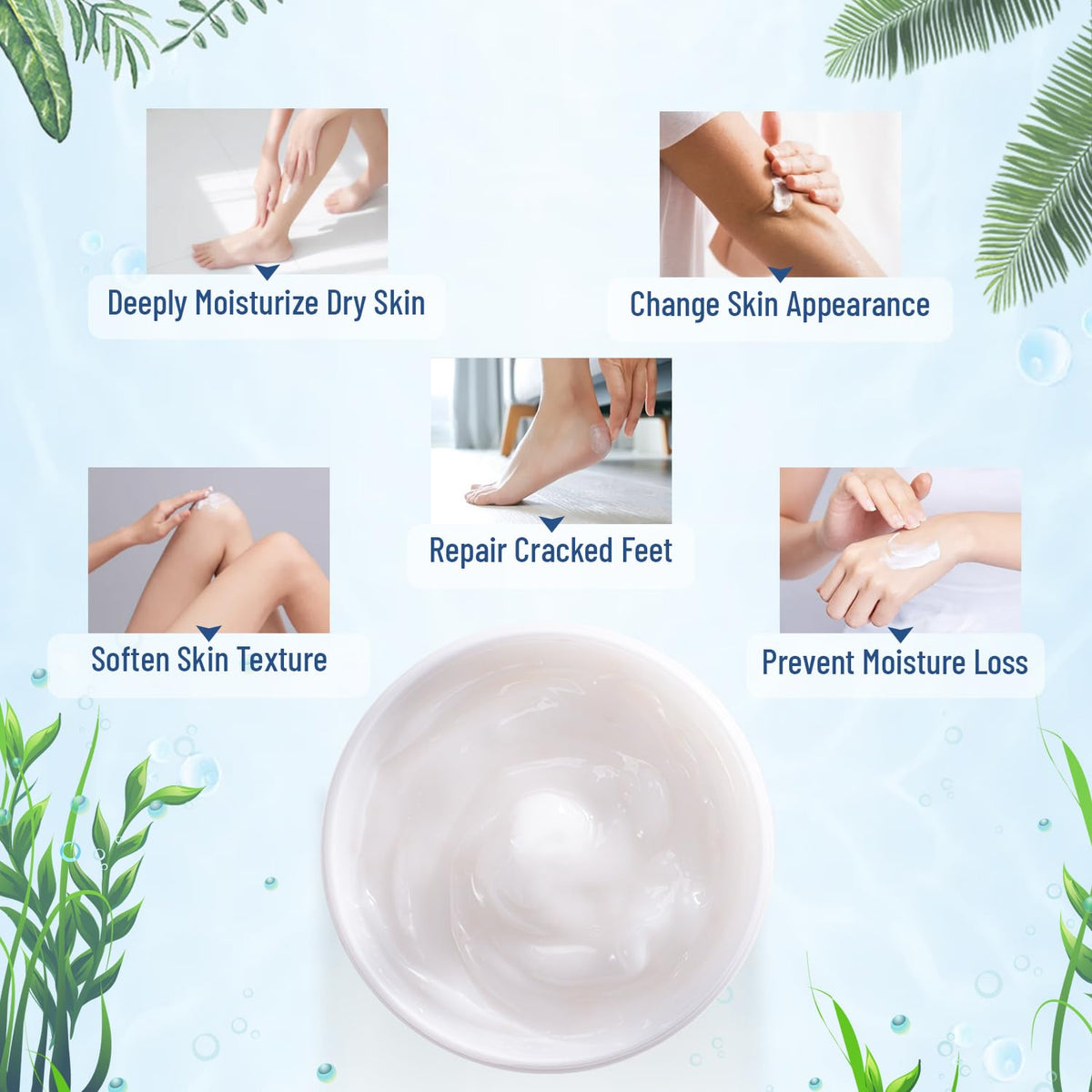 OUKEYA Urea Cream 40% back view with ingredients list