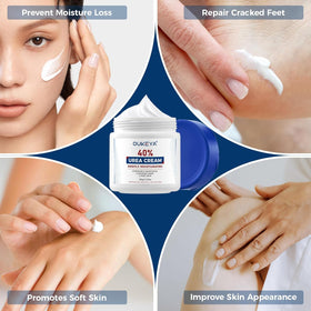 OUKEYA Urea Cream 40% displayed with lifestyle background
