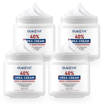 OUKEYA Urea Cream 40% front view, 12.35 oz jar