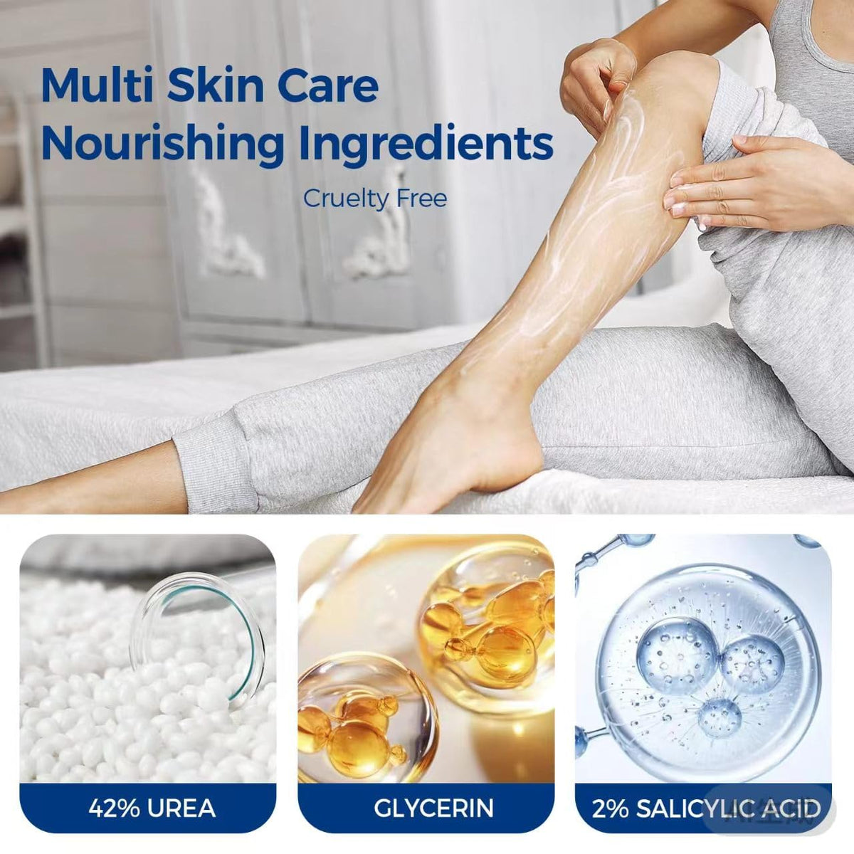 OUKEYA Urea Cream 42% on foot