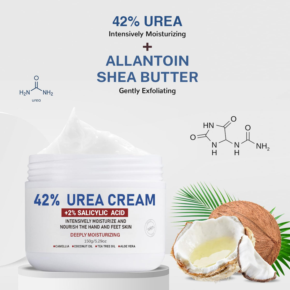 OUKEYA Urea Cream 42% texture close-up